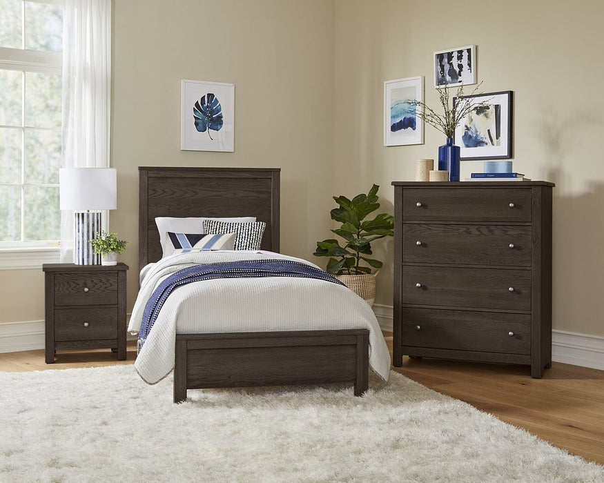 Vaughan Bassett Fundamentals Twin Panel Bed in Java