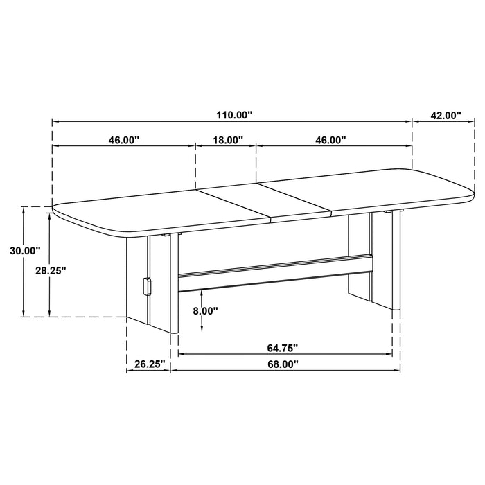 Kailani Extension Dining Table - Pay Less Furniture (NJ)