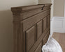 Vaughan-Bassett Heritage Cal King Mansion Bed in Cobblestone Oak - Pay Less Furniture (NJ)