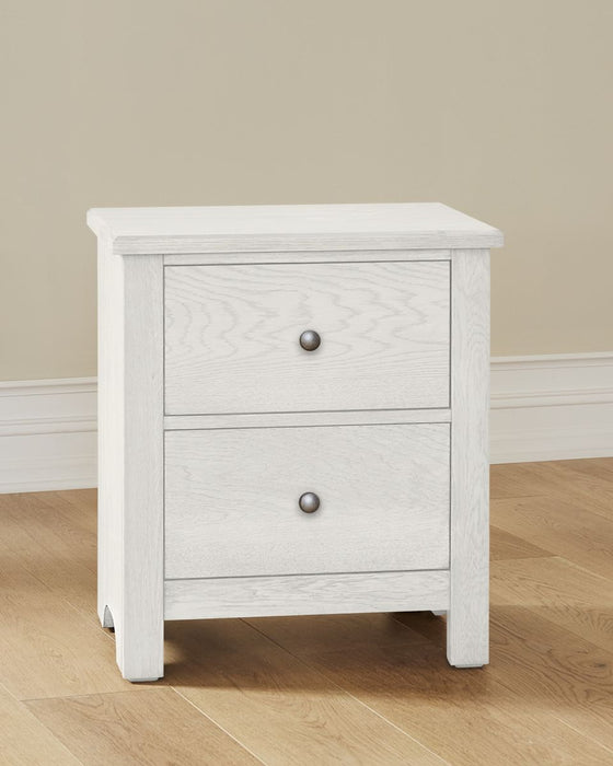 Vaughan Bassett Fundamentals 2 Drawer Nightstand in White