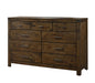 Crown Mark Furniture Curtis Dresser in Rustic image