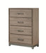 Crown Mark Furniture River 4 Drawer Chest in Brown image