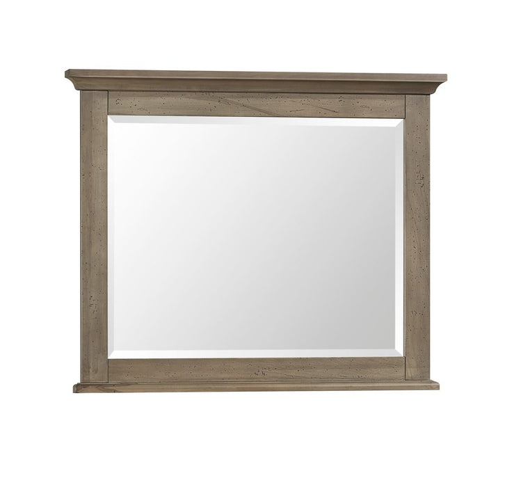 Vaughan Bassett Carlisle Landscape Mirror in Natural Grey image