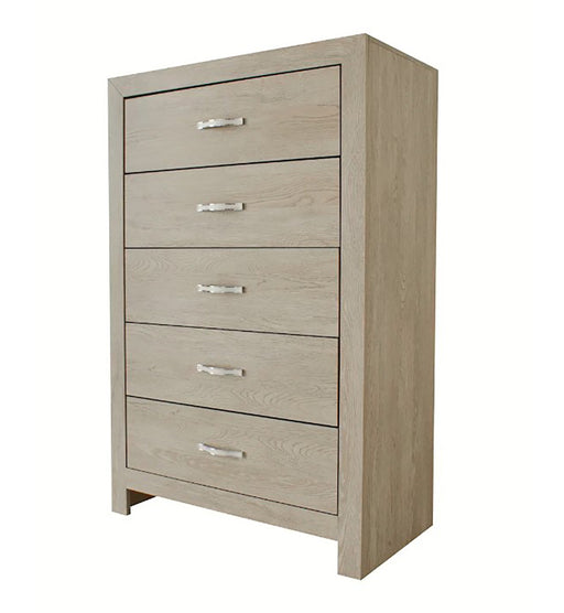 Crown Mark Furniture Jaylen 5 Drawer Chest in Gray image