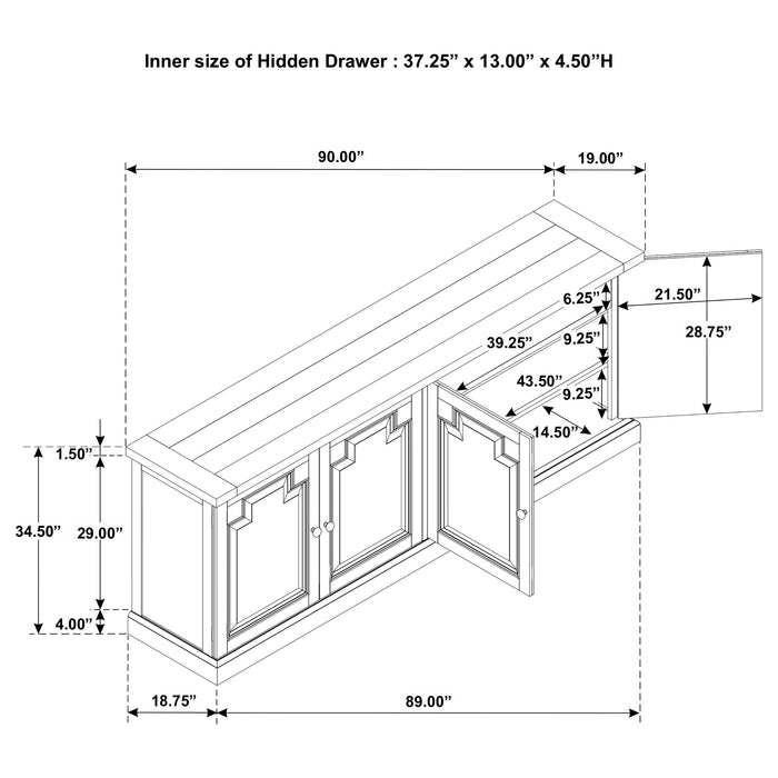 Florence Sideboard - Pay Less Furniture (NJ)