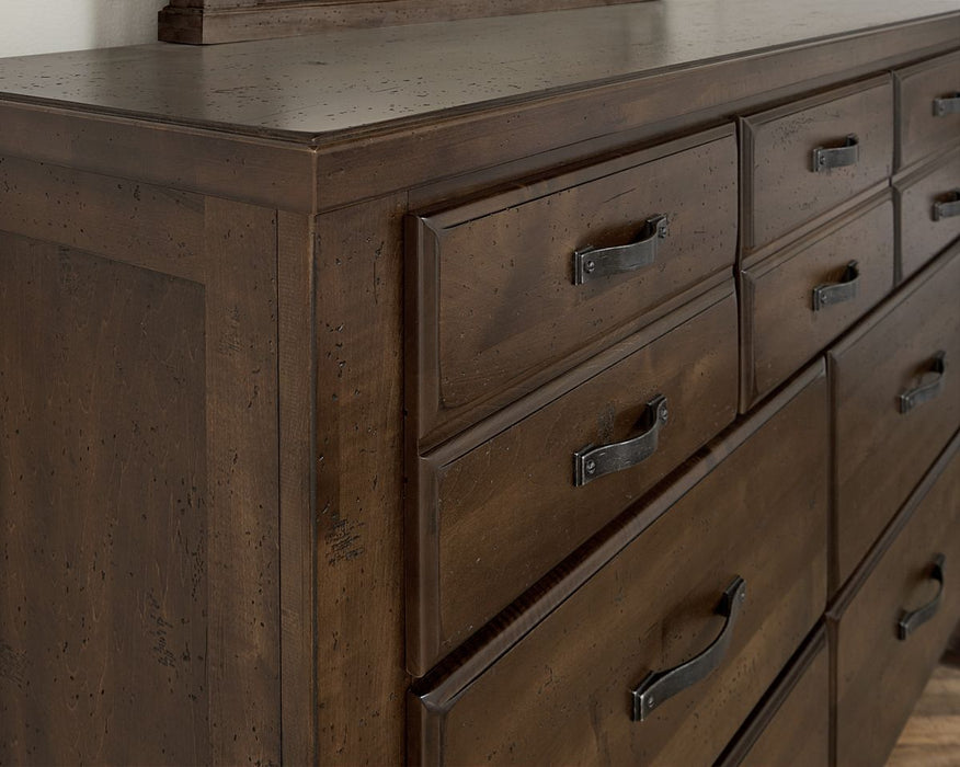 Vaughan-Bassett Joinery 6 Drawer Dresser in Natural Oak