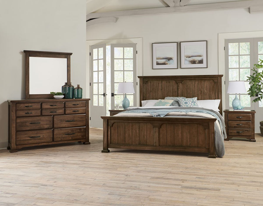 Vaughan-Bassett Joinery 6 Drawer Dresser in Natural Oak