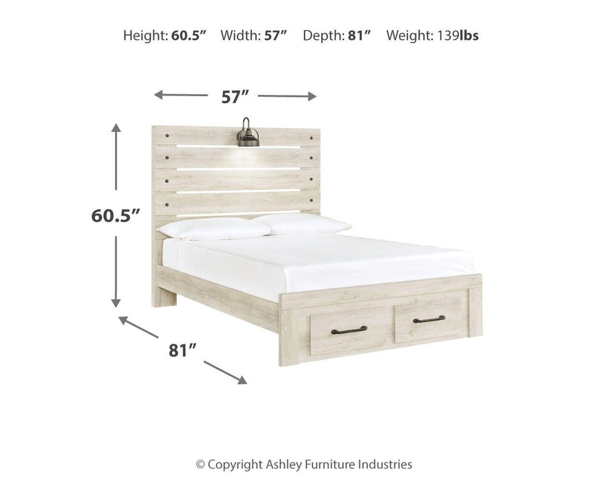 Cambeck Bed with 2 Storage Drawers