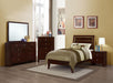 Serenity 5-Piece Panel Bedroom Set Rich Merlot Twin image