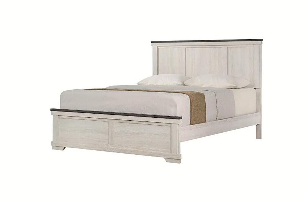 Crown Mark Furniture Leighton King Panel Bed in White B8180-K image