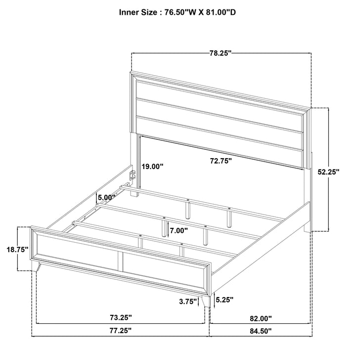 Welsley 4 Pc Bedroom Set - Pay Less Furniture (NJ)