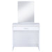 Harvey Makeup Vanity Table with Mirror and Stool - Pay Less Furniture (NJ)