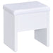 Harvey Makeup Vanity Table with Mirror and Stool - Pay Less Furniture (NJ)