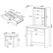 Harvey Makeup Vanity Table with Mirror and Stool - Pay Less Furniture (NJ)