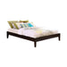 Hounslow California King, E.King, & Queen Universal Platform Bed Cappuccino - Pay Less Furniture (NJ)