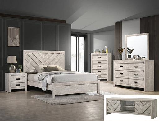 Crown Mark Furniture Valor Dresser Mirror in Gray image