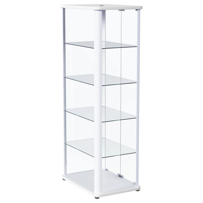 Aero Curio Cabinet with LED Lighting