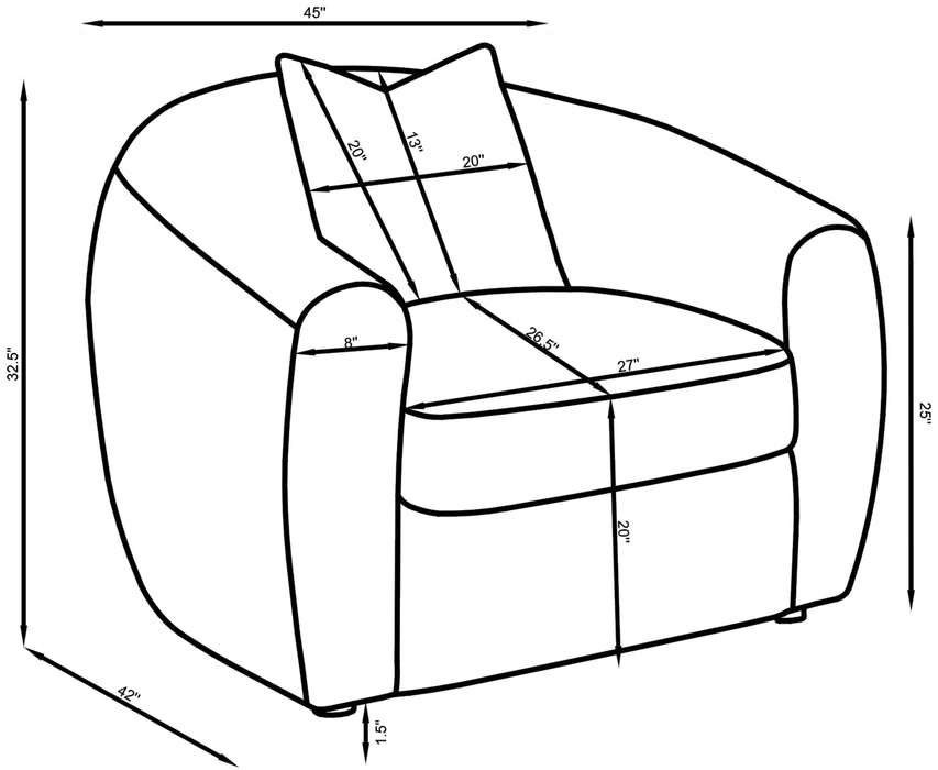 Isabella Stationary 3 Pc Sets - Pay Less Furniture (NJ)