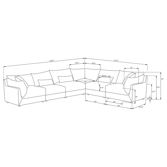 Sasha Modular Sectional Sofa - Pay Less Furniture (NJ)