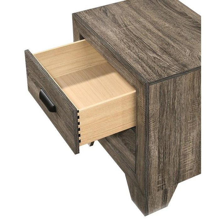 Crown Mark Millie Nightstand in Grey