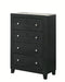 Crown Mark Furniture Cadence 4 Drawer Chest in Black image