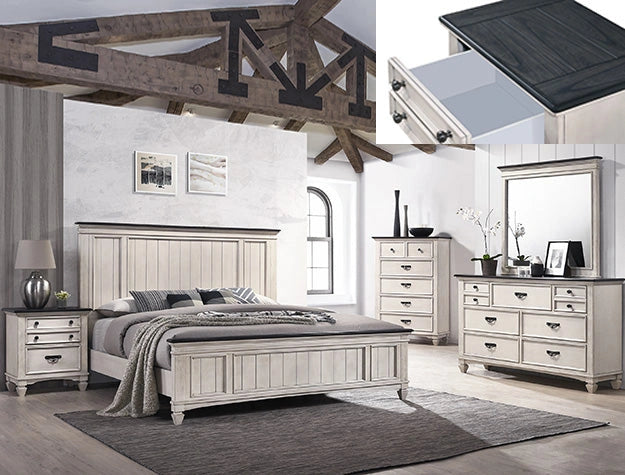 Crown Mark Sawyer Dresser in Two-Toned image