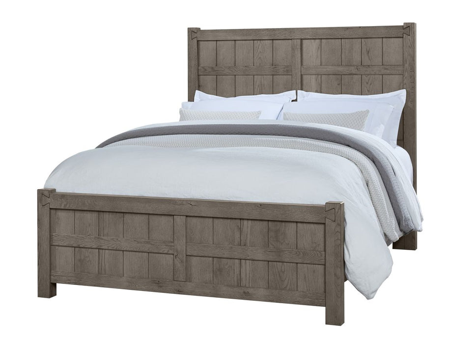 Vaughan Bassett Dovetail Cal King Board and Batten Bed in Mystic Grey image
