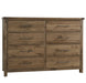 Vaughan Bassett Dovetail 8-Drawer Dresser in Natural image