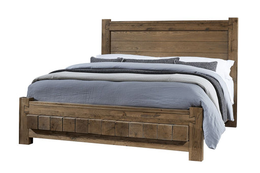 Vaughan Bassett Dovetail Cal King Poster Bed with 6x6 Footboard in Natural image