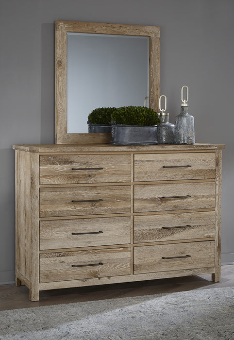 Vaughan Bassett Dovetail Landscape Mirror in Sun Bleached White