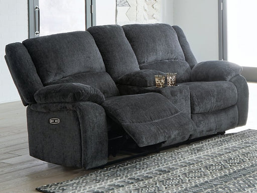 Draycoll Power Reclining Loveseat with Console - Pay Less Furniture (NJ)