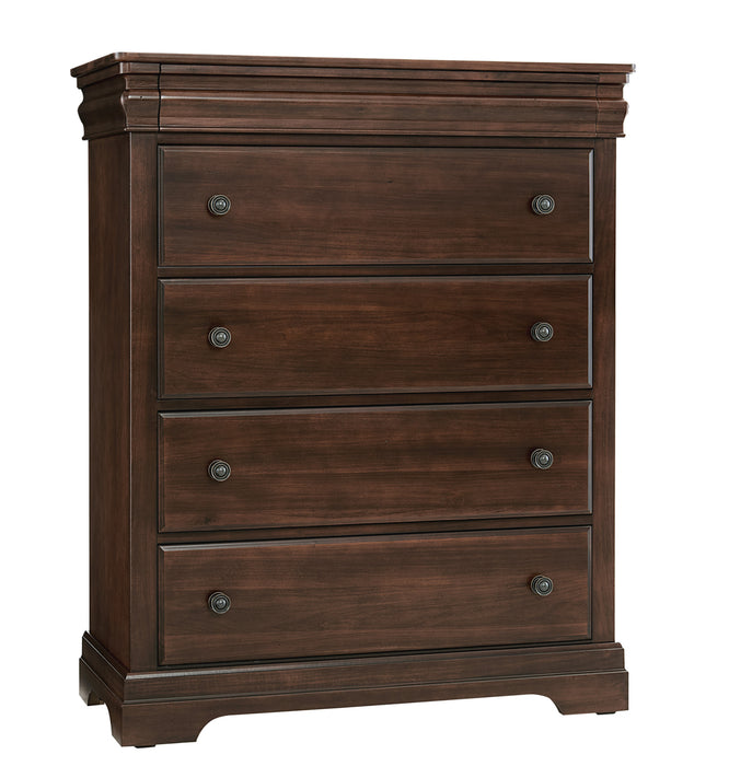 Vaughan Bassett Vista 5-Drawer Chest in Warm Cherry image