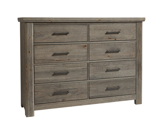Vaughan Bassett Yellowstone 8 Drawer Dresser in Dapple Grey image
