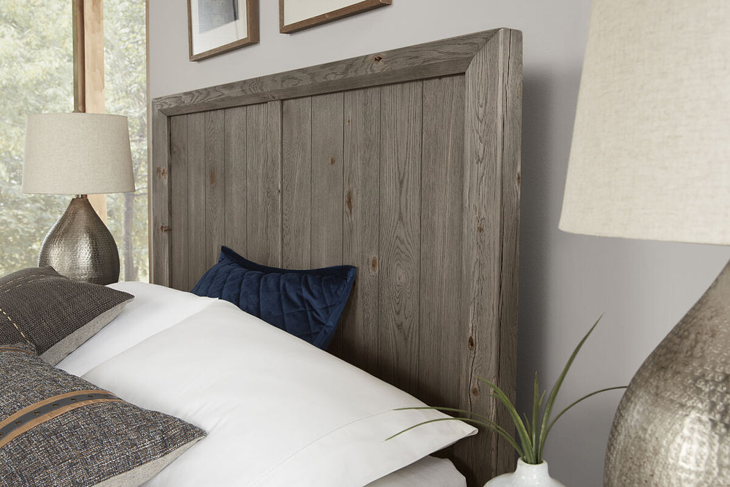 Vaughan Bassett Yellowstone King Panel Storage Bed in Dapple Grey
