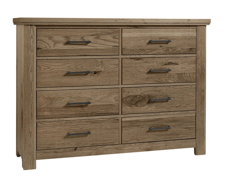 Vaughan Bassett Yellowstone 8 Drawer Dresser in Chestnut Natural image
