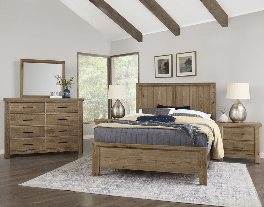 Vaughan Bassett Yellowstone King Panel Bed in Chestnut Natural