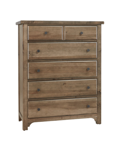 Vaughan Bassett Cool Farmhouse 5-Drawer Chest in Natural image
