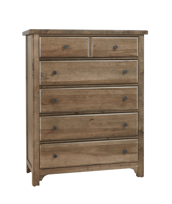 Vaughan Bassett Cool Farmhouse 5-Drawer Chest in Natural image