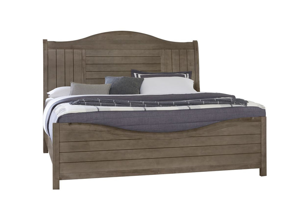 Vaughan Bassett Cool Farmhouse Sleigh Queen Bed in Grey image