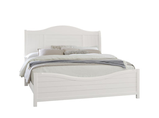 Vaughan Bassett Cool Farmhouse Sleigh Queen Bed in Soft White image