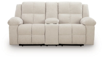 Orlen Reclining Loveseat with Console - Pay Less Furniture (NJ)