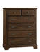 Vaughan Bassett Lancaster County 5 Drawer Chest in Amish Walnut image