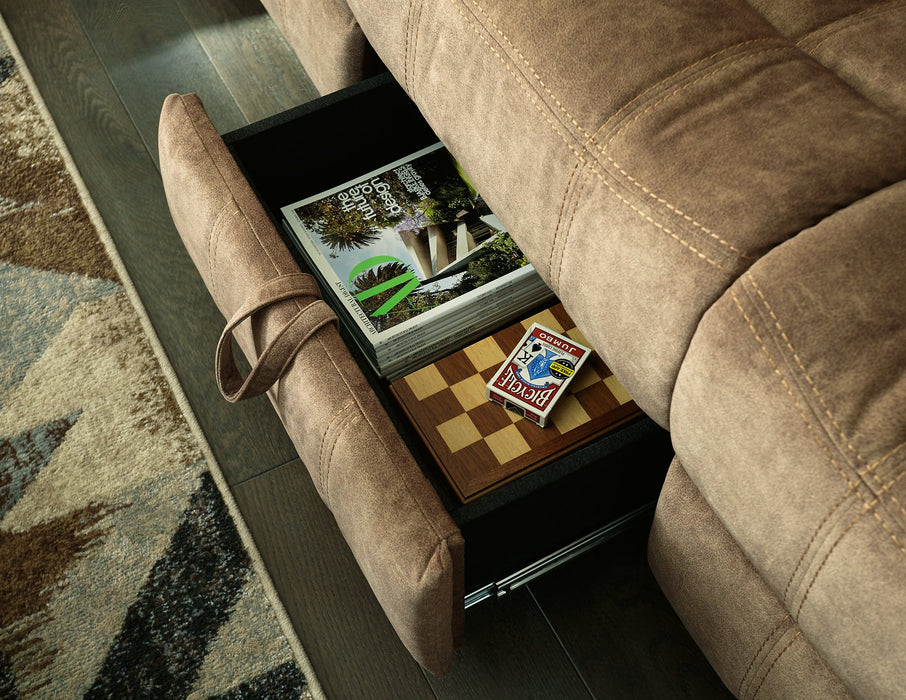 Huddle-Up Reclining Sofa with Drop Down Table