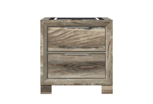 Callie Brown Nightstand with Wc Platform and LED Speaker