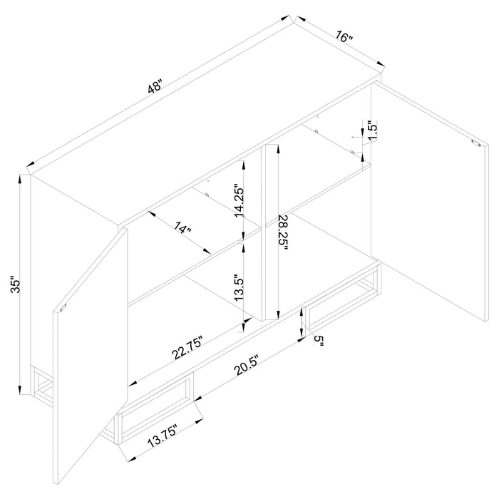 Elsa Accent Cabinet - Pay Less Furniture (NJ)