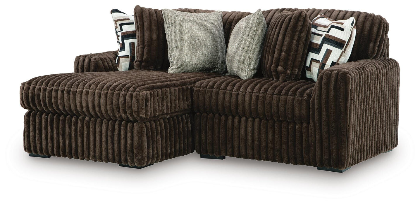 Midnight-Madness Sectional with Chaise