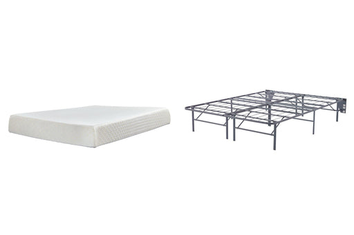 10 Inch Chime Memory Foam Mattress Set - Pay Less Furniture (NJ)