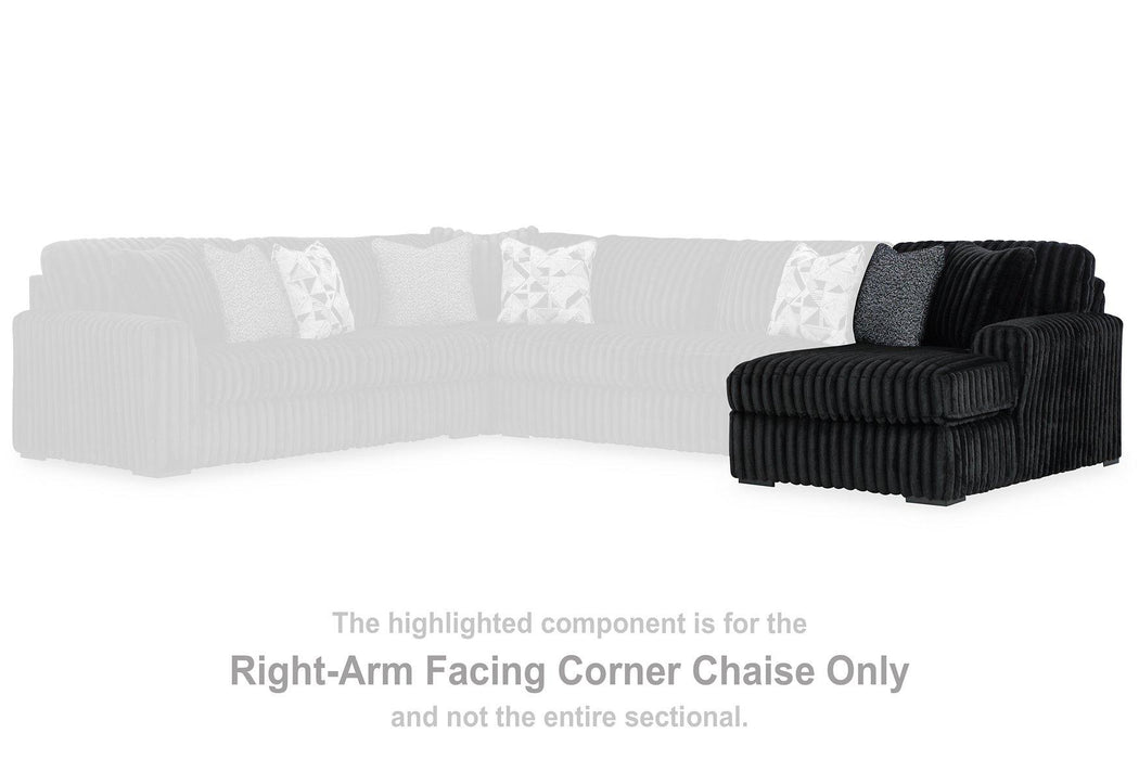 Midnight-Madness Super Chaise - Pay Less Furniture (NJ)