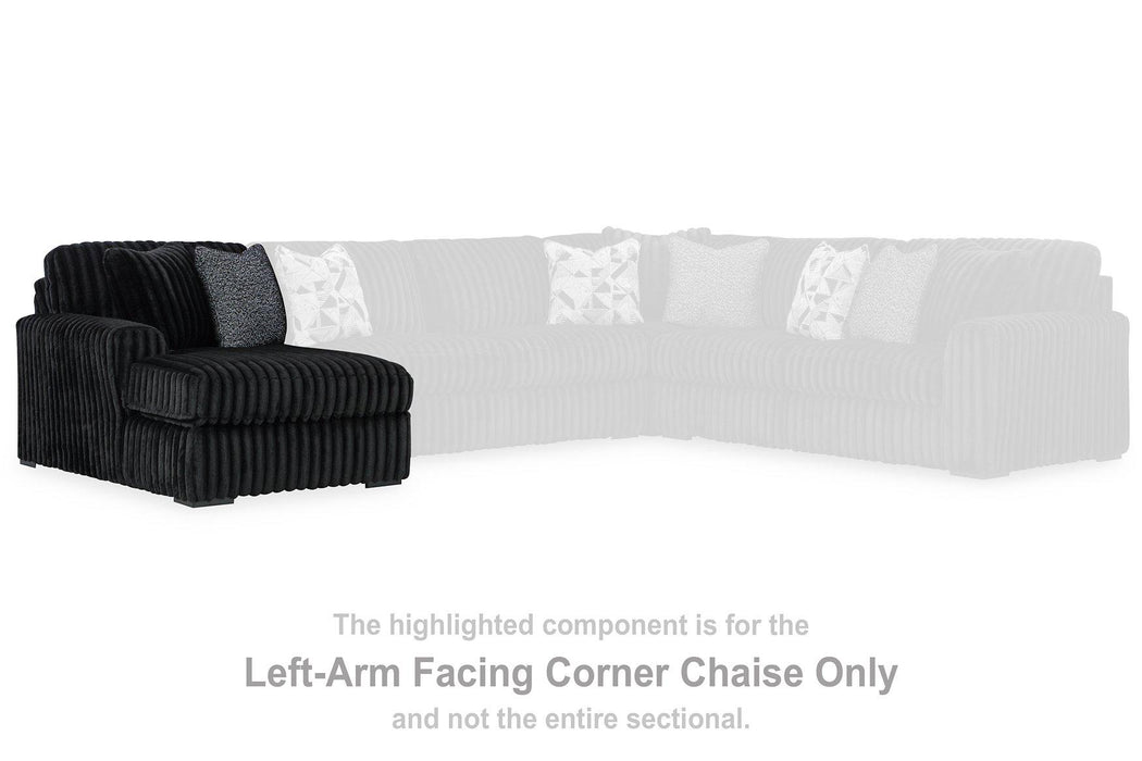 Midnight-Madness Super Chaise - Pay Less Furniture (NJ)