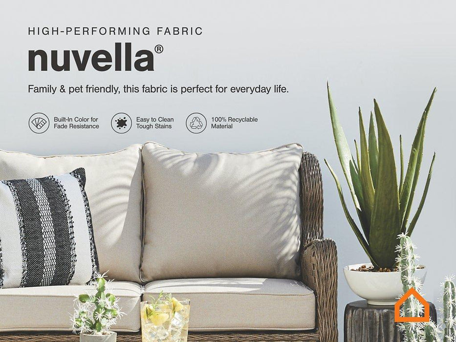 Visola Outdoor Sofa and Loveseat Set - Pay Less Furniture (NJ)